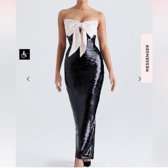 House of CB Black Sequin dress - Picture 2 of 5